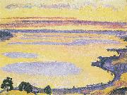 Sonnenuntergang am Genfersee von Caux aus Ferdinand Hodler